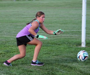 Kate Ratliff saves a shot during soccer practice in Pickerington, OH. Ratliff recently suffered a concussion after colliding with another player, though her symptoms were delayed for hours. A new blood test developed by researchers at Orlando Health is designed to immediately diagnose children like Kate. In a recent study, the blood test identified the presence of concussions in children with 94% accuracy. See how the blood test works, here: bit.ly/1KpliAb